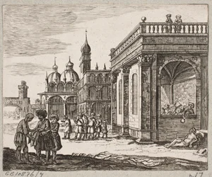 Illustratie voor Adam Olearius, "Persianischer Rosenthal von einem Sinnreichen Poeten Schich Saadi [...]", Schleswig 1660