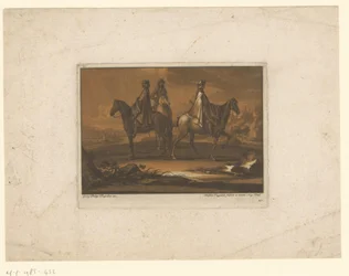 Drie ruiters in mantels (Ruiters)