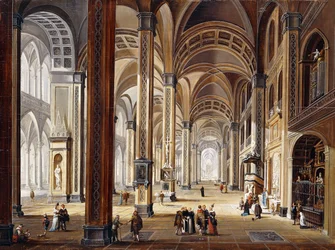 Het interieur van een renaissancekathedraal