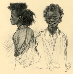 Bedoeïenenjongens in Aswan