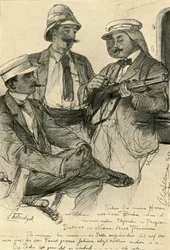 Europeanen aan boord van een schip, 1898
