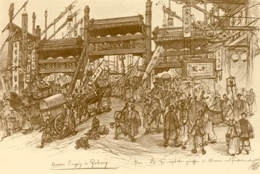 Poorten in Peking, China, 1898