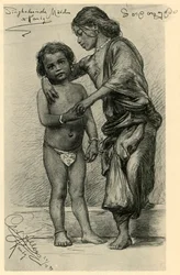 Singalese meisjes, Kandy, Ceylon, 1898