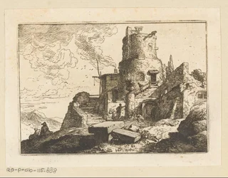 Landschap met uitkijktoren