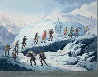 Horace-Benedict de Saussure beklimt de top van de Mont Blanc in augustus 1787