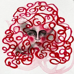 Portret van Crimson Curls