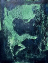 Diepgroene abstracte stroming