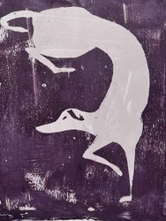 Dynamic White Greyhound