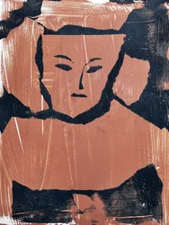 Rustig abstract gezicht