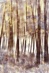 Etherisch winterbos
