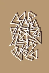 Gelaagde geometrische driehoeken