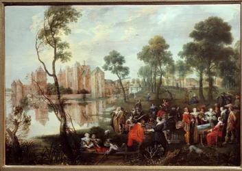 Picknick in een galant park