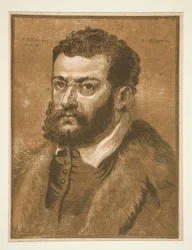 Portret van een bebaarde man