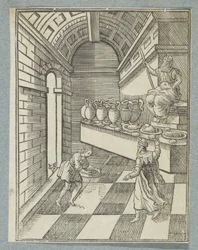 Daniël strooit as op de tempelvloer