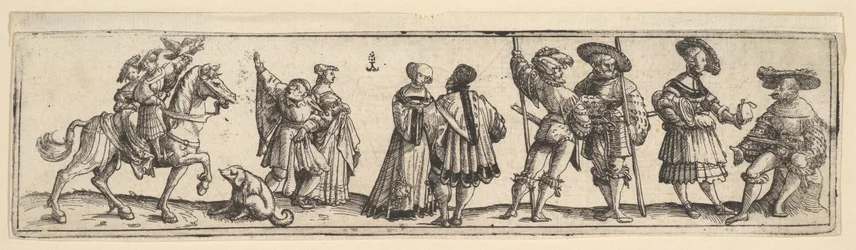 Lansquenets en dames, 1531