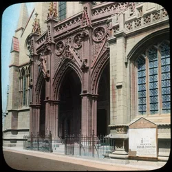 Portiek van de Truro-kathedraal, Cornwall, begin 20e eeuw