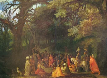 Duits: Die Predigt Johannes des Täufers Prediking van Johannes de Doper