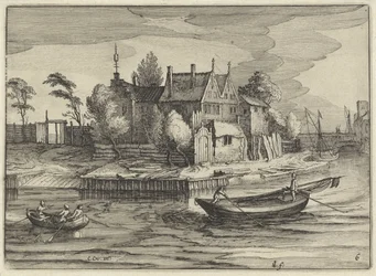 Sloepen bij een landgoed