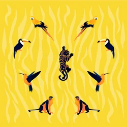 Dieren - Geel - Zwart