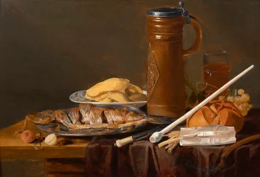 Stilleven met kleipijp