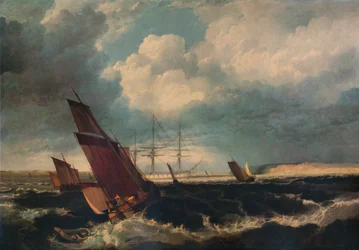 Wachtschip bij de Nore, c1844
