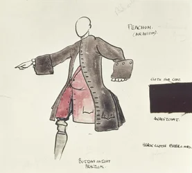 Kostuumontwerp voor Peacham in The Beggars Opera, 1921