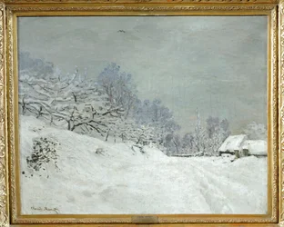 Rond Honfleur. Sneeuw ...