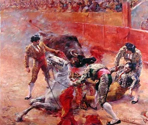 De picador valt
