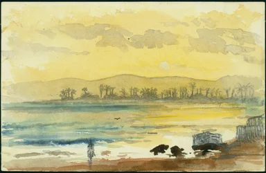 Zonsopgang nabij Haifa, 1872