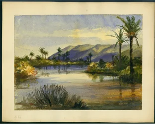 De Monding van de Rivier Kishon en de Berg Carmel