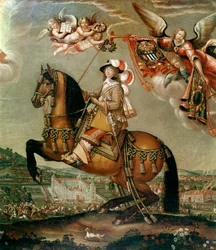 Ruiterportret van Alberte Barbe d