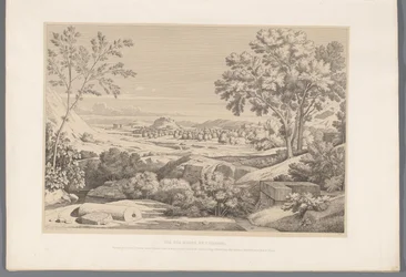 Gezicht op de oever van de rivier Ilisos