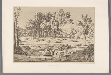 Landschap met gezicht op de berg Pentelikon