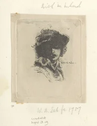 Zelfportret met Saskia: alleen Rembrandt