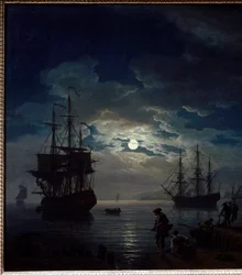 Vissen bij maanlicht (detail)