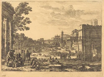 Het Romeinse Forum (Le Campo Vaccino)