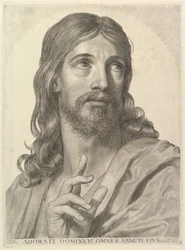 Borstbeeld van de Volwassen Christus