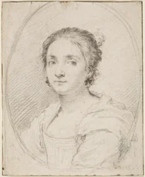 Portret van Virginia de Vezzo da Velletri