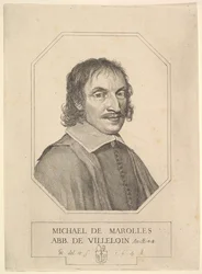 Portret van Michel de Marolles, 1648