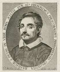 Portret van de componist Girolamo Frescobaldi 1583-1643, 1634