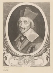 Portret van Armand-Jean du Plessis, kardinaal de Richelieu