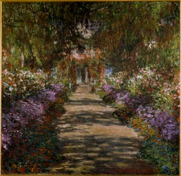 Allee in de tuin van Giverny