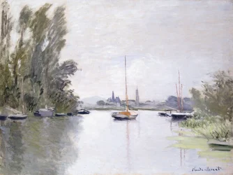 Argenteuil, uitzicht op de kleine arm van de Seine, 1872