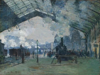 Aankomst van de Normandië Trein, Gare Saint-Lazare