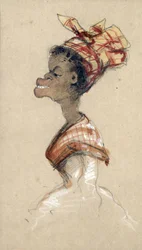Zwarte Vrouw met een Hoofddoek, 1857