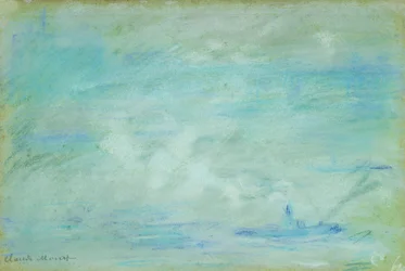Boot op de Theems, nevel effect, 1901