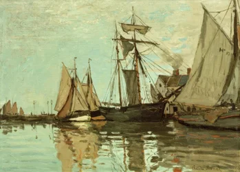 Boten in de Haven van Honfleur