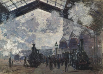 Het Gare Saint Lazare. 1877