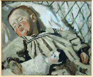 Jean Monet endormi (olieverf op doek)