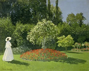 Jeanne Marie Lecadre in de tuin